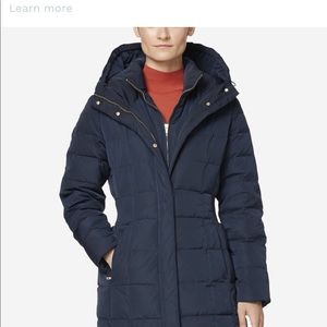 Cole Haan navy down coat, xs